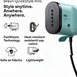 Braun Carestyle Mini Travel Garment Steamer Green | GS1051GR