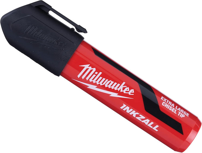 Milwaukee Inkzall Black XL Chisel Tip Marker (1pk) - Image 4