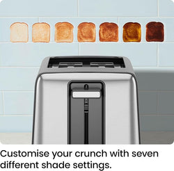 Chefman Stainless Steel 2 Slice Toaster| RJ31-SS-V3-UK