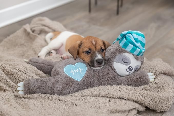 Junior Sloth with Heartbeat Dog Toy for Comfort and Play – Available at Keans Claremorris
