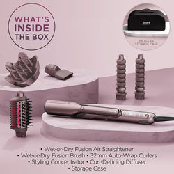 Shark Fusion Hair Straightener with advanced heat technology, sleek design – available at Keans Claremorris store.