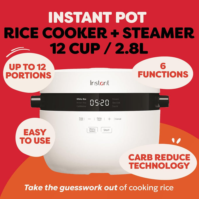 Instant Pot Rice Cooker + Steamer | 12-Cup | 2.8L - Image 2