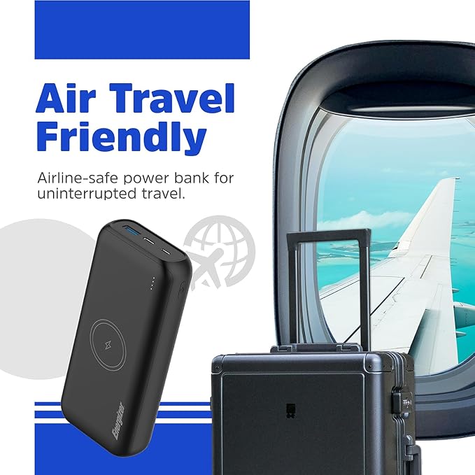 Energizer 20000mAh wireless charging power bank, portable fast charger - Keans Claremorris