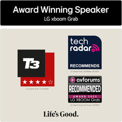 LG Xboom Grab by will.i.am Wireless Speaker - Black | GRAB.AEUSLBK