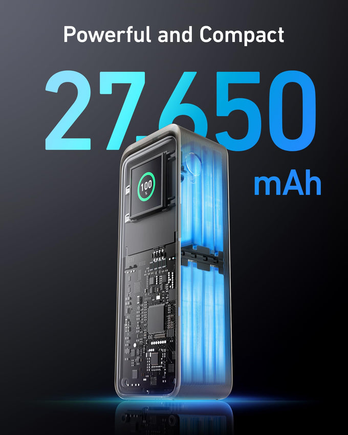 Anker Prime 27650mAh Power Bank 250W with Smart Display, 140W Type-C Cable - Keans Claremorris