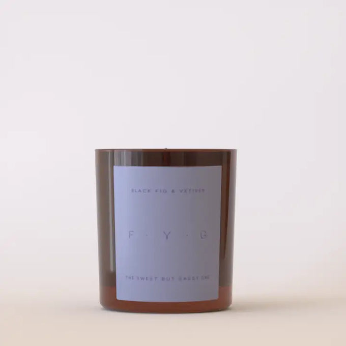 Black Fig & Vertiver Candle F.Y.G - Image 3