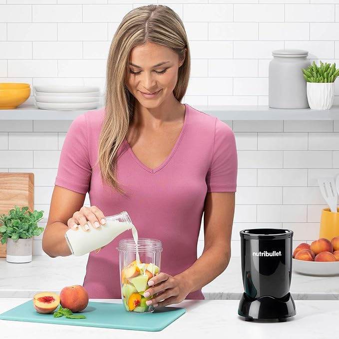 Nutribullet 600 Series All Black 600W blender, powerful personal blender, available at Keans Claremorris store.
