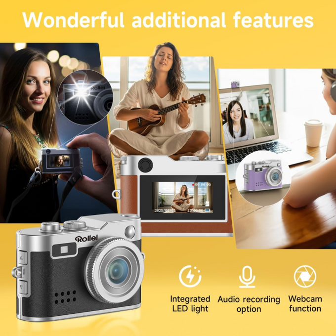 Mini Digital Camera, Black - Image 3