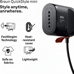 Braun Carestyle Mini Travel Garment Steamer | GS1071BK