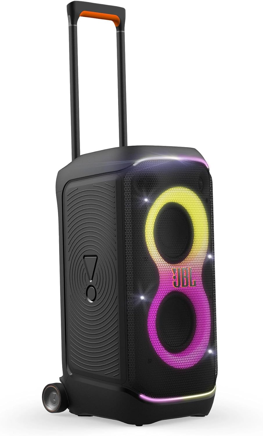 JBL PartyBox Stage 320 Portable Bluetooth Party Speaker with vibrant lights, powerful sound – available at Keans Claremorris