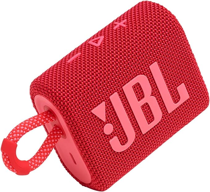JBL GO 4 Red Portable Bluetooth Speaker, Waterproof, Compact Design - Available at Keans Claremorris