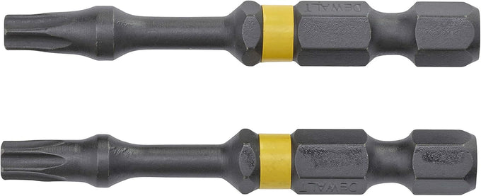 DeWalt Impact Torsion Bits TX0 x 50mm (x2) and Magnetic Screwlock Sleeve - Image 2