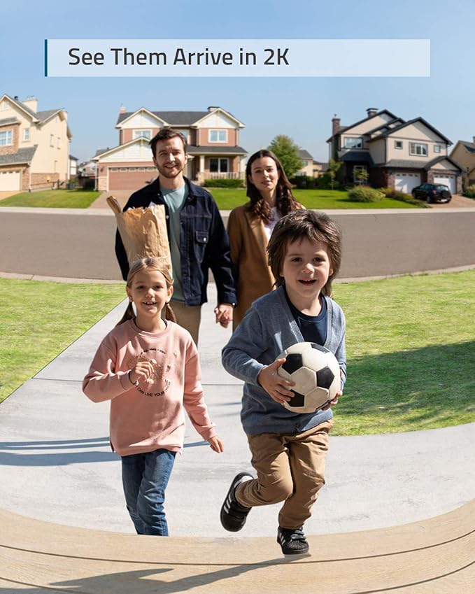 Eufy Video Doorbell 2K with high-resolution video, motion detection, and two-way audio – available at Keans Claremorris.