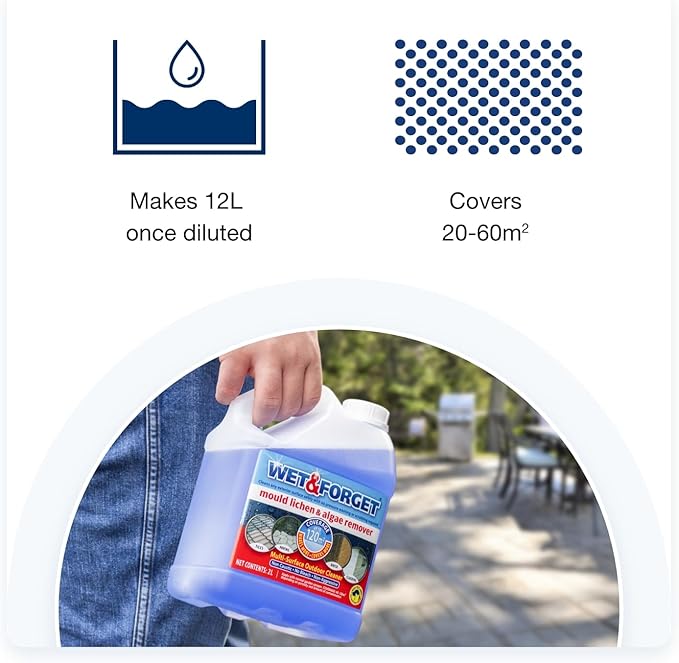 Wet & Forget 2L Mould, Lichen & Algae Remover spray bottle - Keans Claremorris