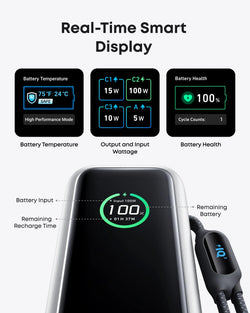 Anker Power Bank 25K 165W USB-C Retractable Cable | A1695H11