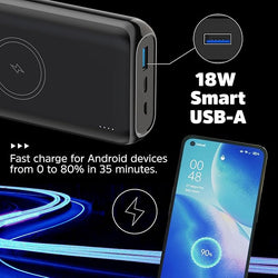 Energizer 20000mAh Wireless Charging Power Bank for fast, portable charging - available at Keans Claremorris