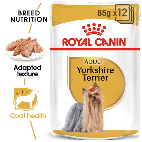 Royal Canin Yorkshire Terrier Dog Pouch 85g – Nutritious wet food for small dogs | Available at Keans Claremorris