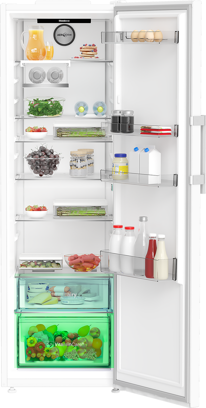 Blomberg Freestanding  Tall Larder Fridge with VitaminCare+ | White - Image 3