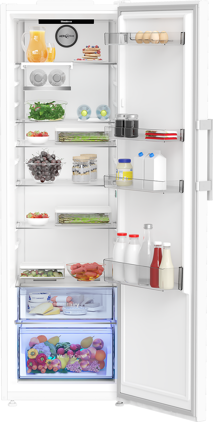 Blomberg Freestanding  Tall Larder Fridge with VitaminCare+ | White - Image 5