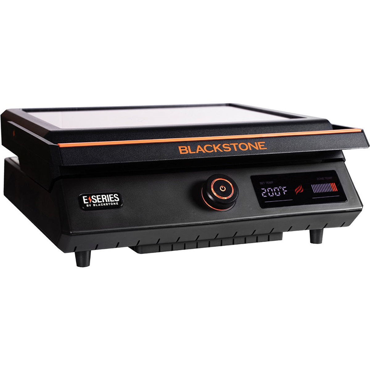 Blackstone 17" Electric Tabletop Grill with digital display and control dial, angled view on white background