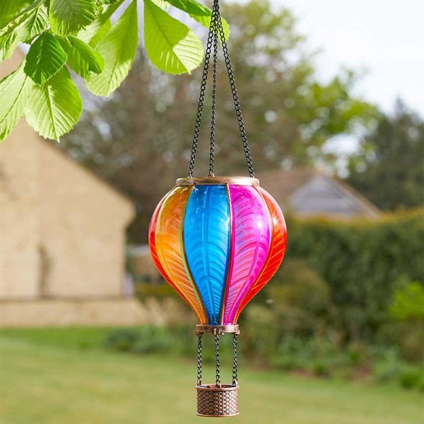 Rainbow flaming balloon with vibrant colors, perfect party decoration | Keans Claremorris