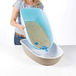 Berto Cat Litter Tray in Grey - Durable, Easy-Clean Design | Available at Keans Claremorris
