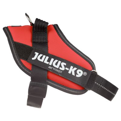 Julius-K9 Powerharness Red Size 0 dog harness, durable and adjustable, available at Keans Claremorris.