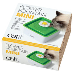 Catit 2.0 Mini Flower Fountain 1.5L pet water fountain, compact design, available at Keans Claremorris