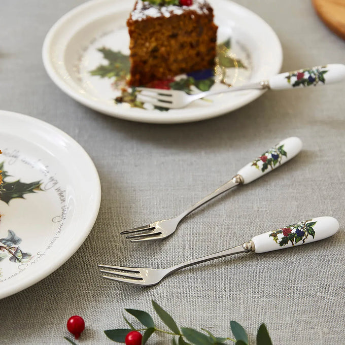 Holly & Ivy Pastry Fork Set 6 - Image 2