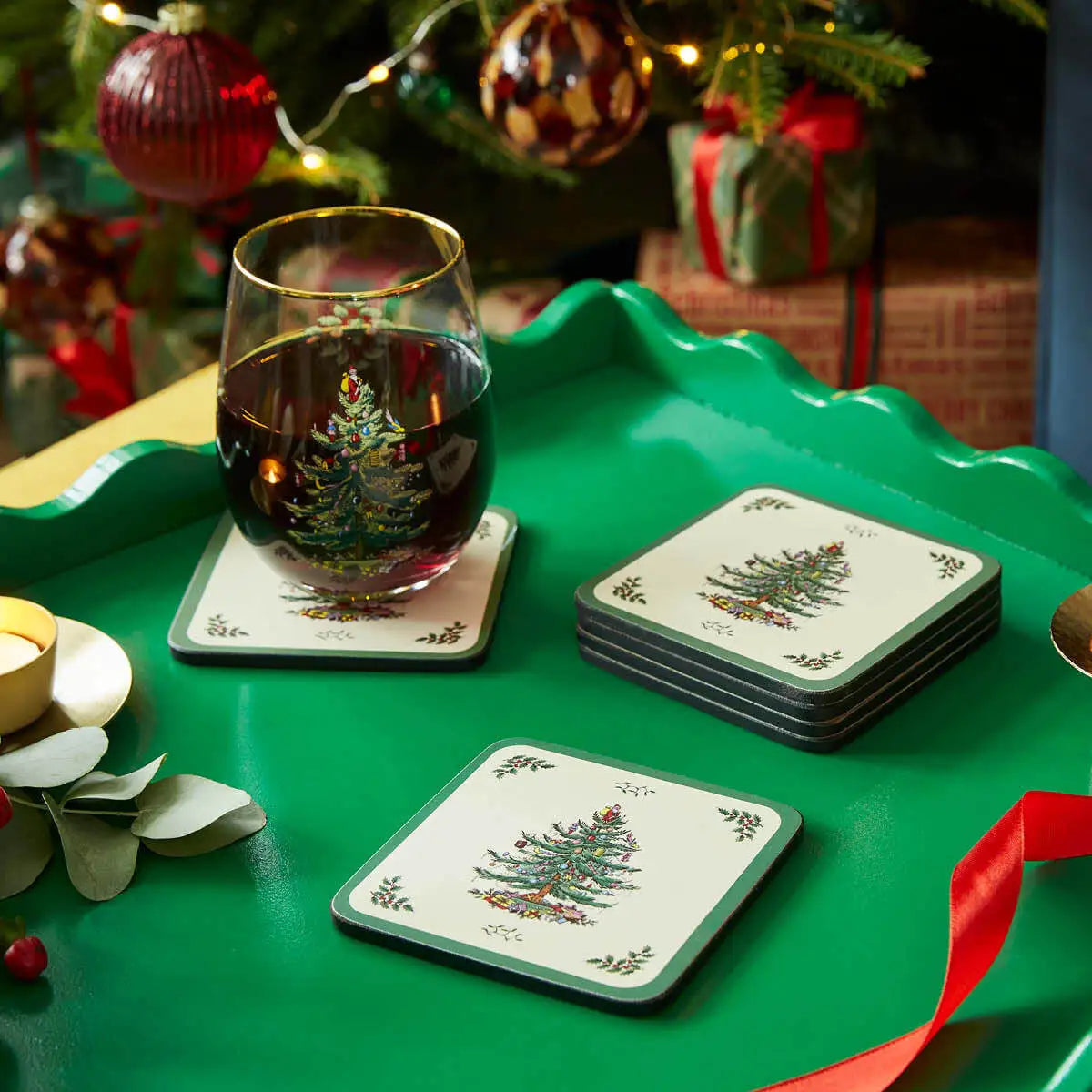 Christmas Tree Coasters Set of 6 - Image 3