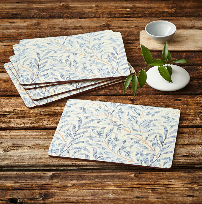 Willow Boughs Blue Placemats - Set of 6 - Image 4