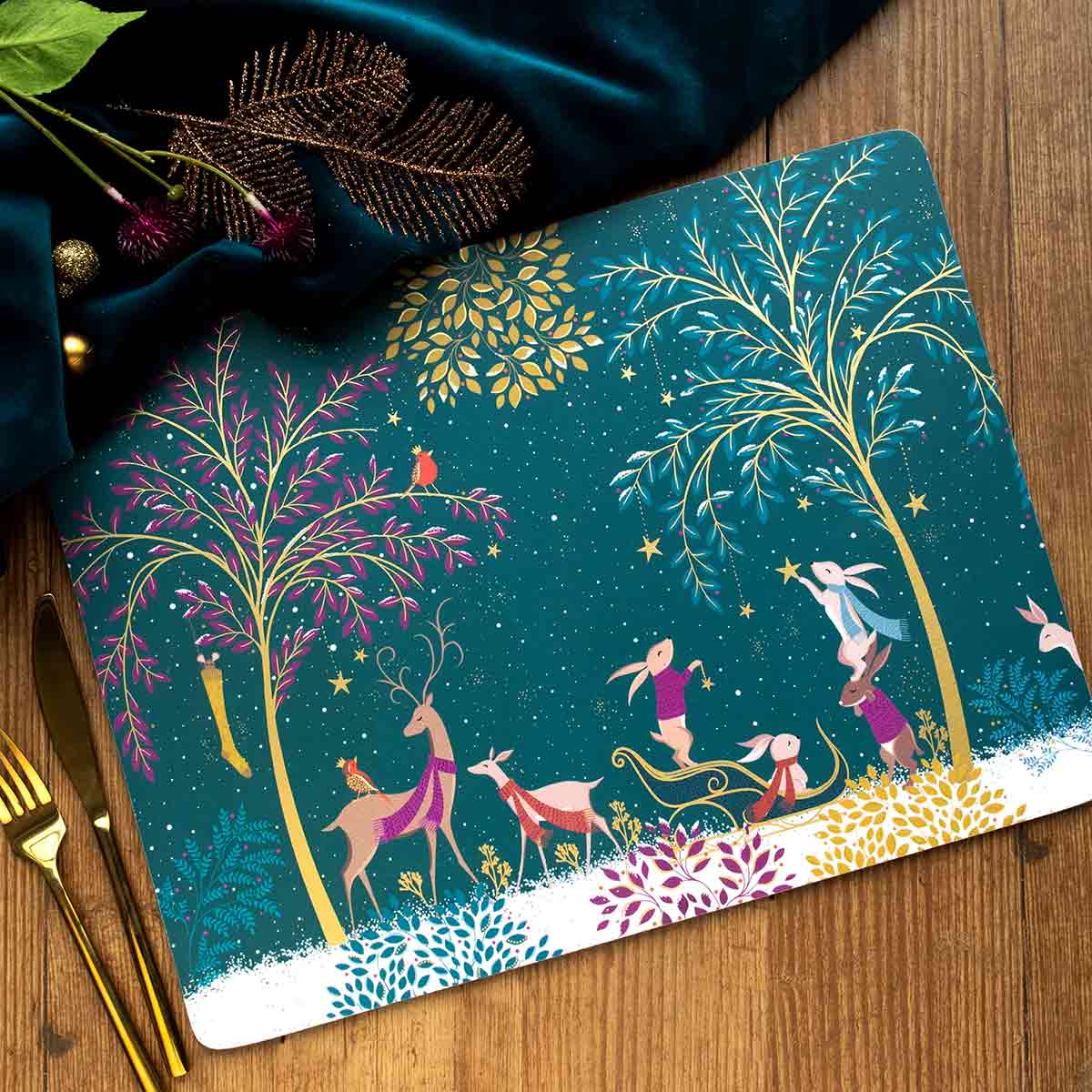 Woodland Tales Large Placemats Set of 4 - Image 3