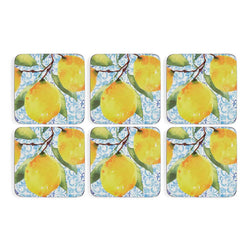 Amalfi Lemons Coasters - Set of 6