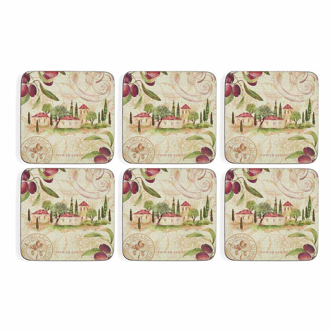 Olive Orchard Coasters - Set of 6 - Image 2