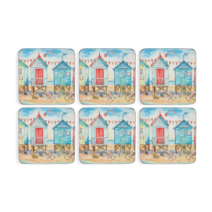 Beach Huts Coasters - Set of 6 - Image 3