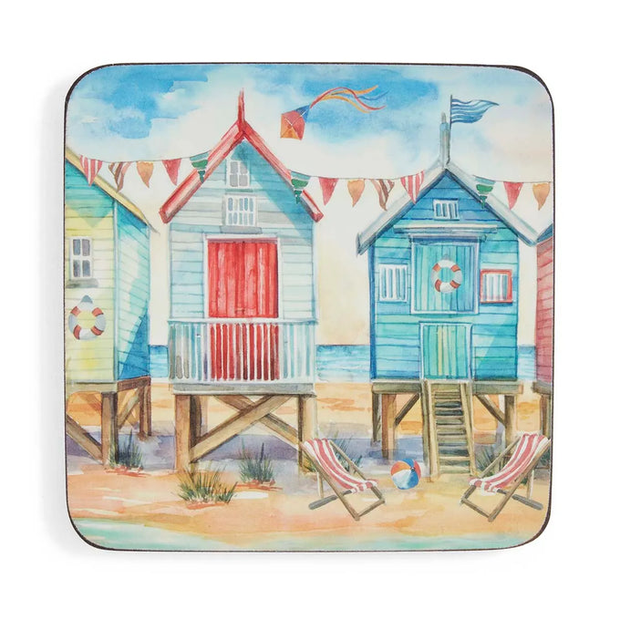 Beach Huts Coasters - Set of 6 - Image 2