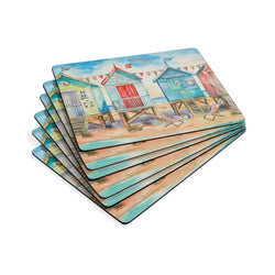 Beach Huts Placemats - Set of 6
