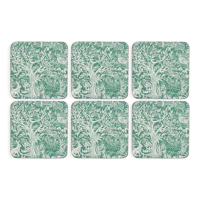 Tapestry Sage Coasters - Set of 6 - Image 2