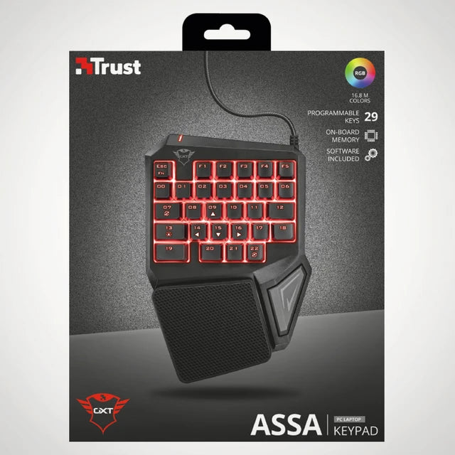 Trust One Hand Gaming Keyboard | T22881 - Image 5