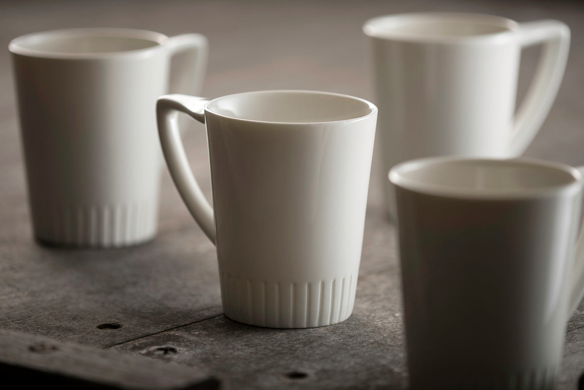 Atlantic Set of 4 Belleek Mugs, elegant ceramic tea cups, perfect for gifting – available at Keans Claremorris.
