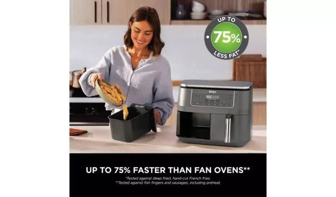 Ninja DZ300UK 6-in-1 Dual Zone Air Fryer 7.6L - Image 2