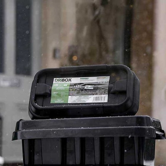 DRiBOX Black Large weatherproof outdoor electrical box, protects up to 4 connections, child safe – Keans Claremorris