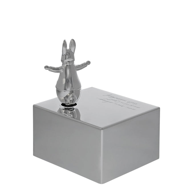 Peter Rabbit Silver Plated Musical Box - Image 2