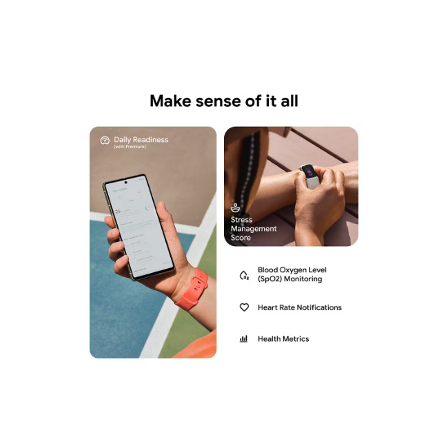 Fitbit Charge 6 Coral Fitness Tracker with heart rate monitor and GPS – available at Keans Claremorris