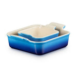 Load image into Gallery viewer, Le Creuset 2-Piece Deep Square Dish Set Azure Blue

