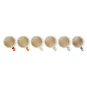 Le Creuset Set of 6 200ml Cappuccino Mugs Rainbow Set
