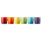 Load image into Gallery viewer, Le Creuset Set of 6 200ml Cappuccino Mugs Rainbow Set

