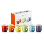 Load image into Gallery viewer, Le Creuset Set of 6 200ml Cappuccino Mugs Rainbow Set
