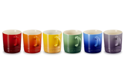 Le Creuset Rainbow Set of 6 London Mugs