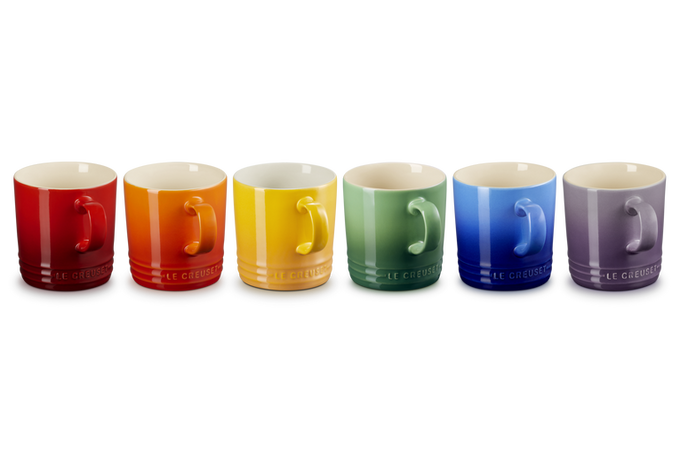 Le Creuset Rainbow Set of 6 London Mugs - Image 2